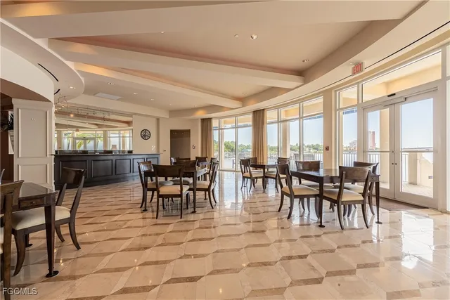 a view of a city with tall buildings