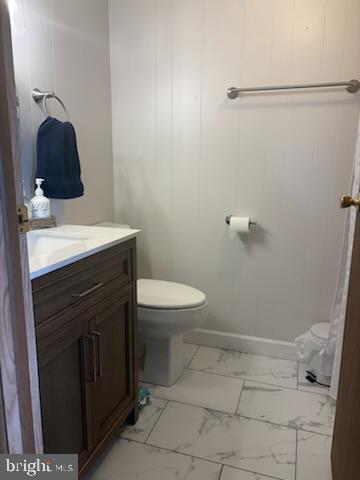 342 Big Maple Lane Schellsburg, PA 15559 - Photo 20 of 27 a bathroom with a sink vanity and toilet