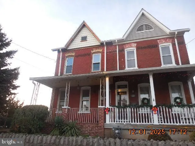 a front view of a house