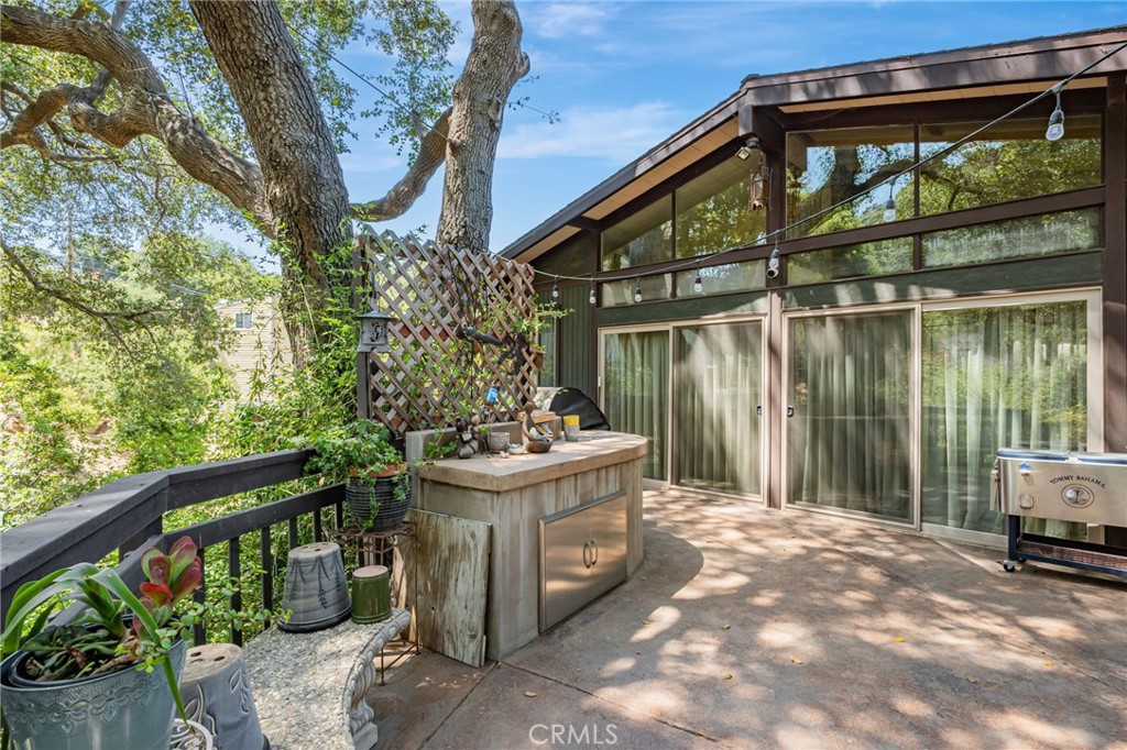 1126 Katherine Road Simi Valley, CA 93063 - Photo 47 of 66 a view of a porch with a wooden fence