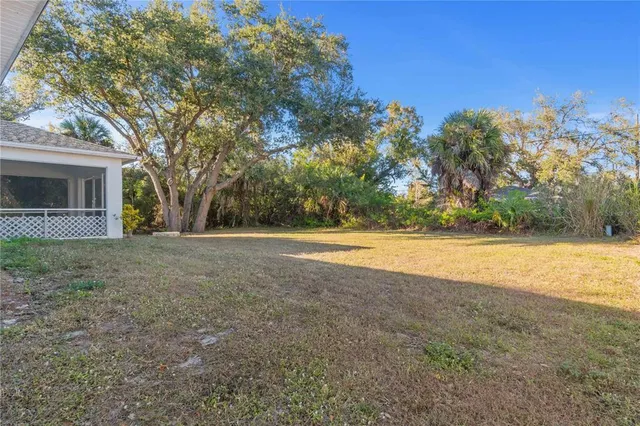 a aerial view of a house with a garden