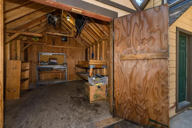 a view of storage and utility room