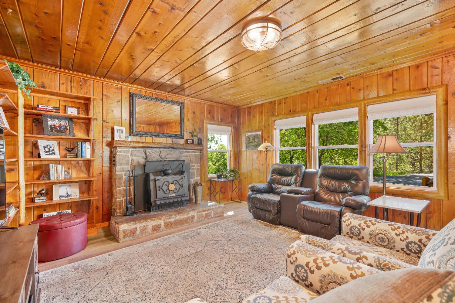 3240 Lone Star Mine Road Placerville, CA 95667 - Photo 3 of 59 a living room with furniture and a fireplace