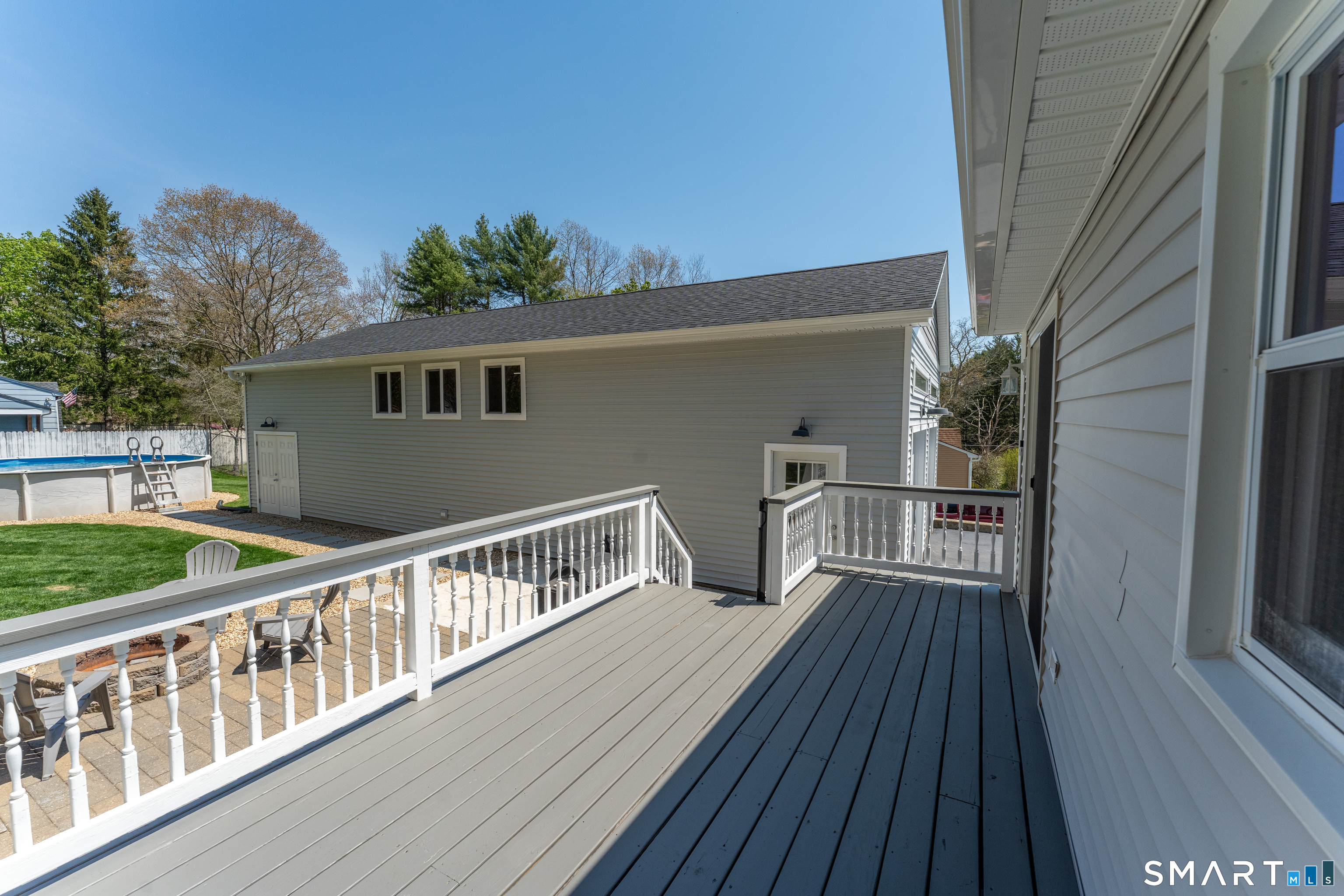 56 Thompson Hill Road Thompson, CT 06255 - Photo 35 of 38 a view of balcony with wooden floor and fence