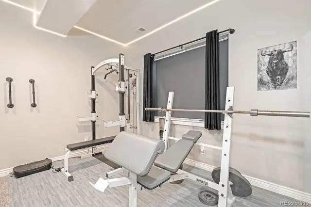 a room with furniture and window