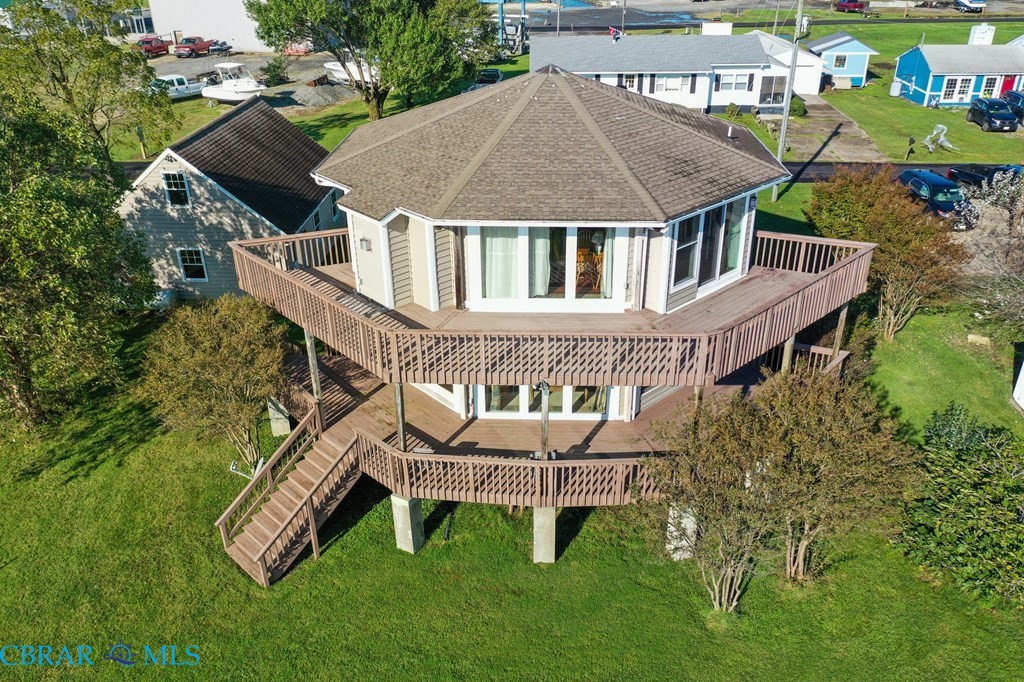 24 River Road Lottsburg, VA 22511 - Photo 8 of 35 an aerial view of a house with a garden