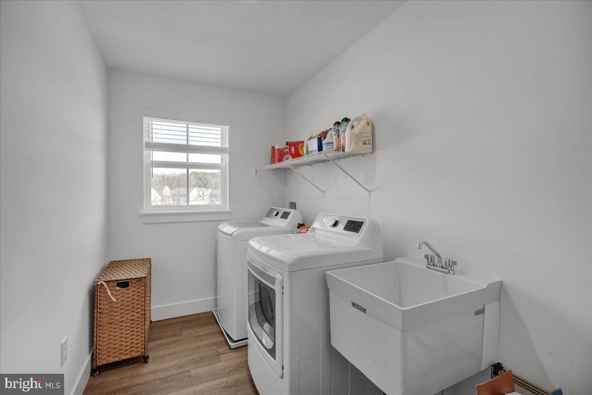 1057 Ryebrook Road Reading, PA 19608 - Photo 34 of 49 a utility room with dryer and washer
