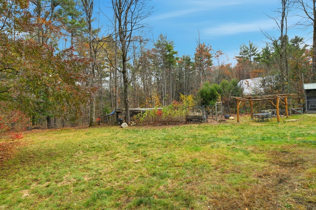 359 Montague Road Shutesbury, MA 01072 - Photo 33 of 38 a backyard of a house with lots of green space