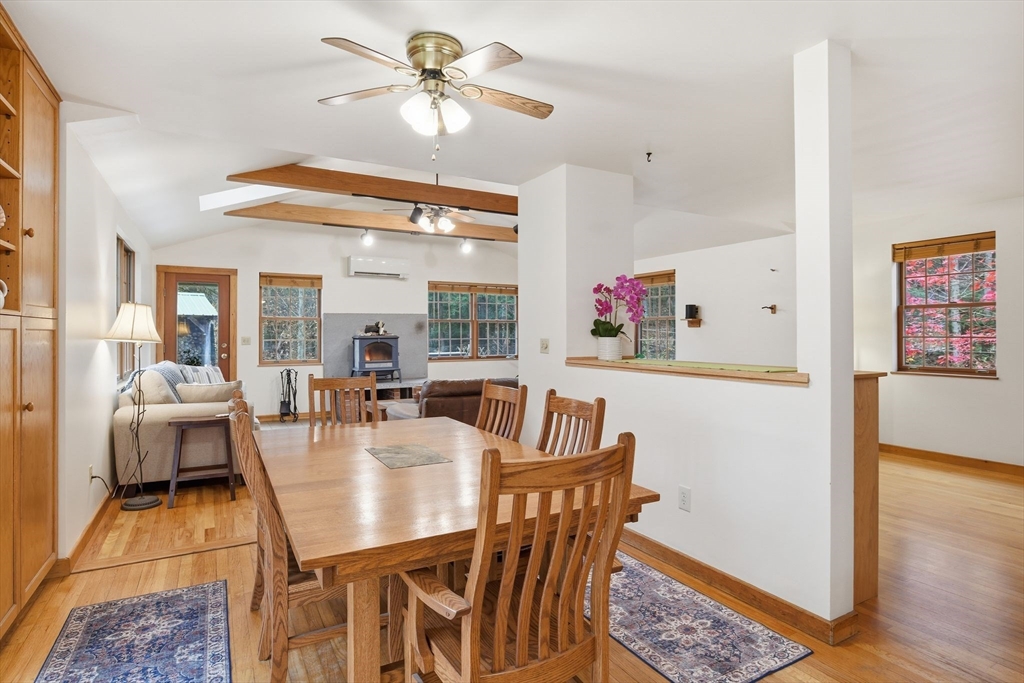 359 Montague Road Shutesbury, MA 01072 - Photo 7 of 38 a view of a dining room with furniture window and wooden floor