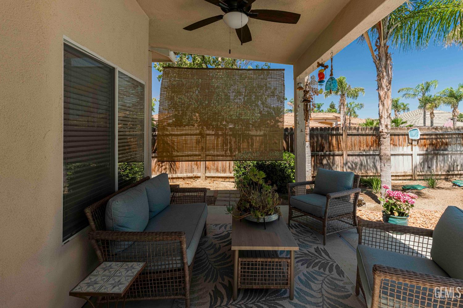 Undisclosed Address Bakersfield, CA 93312 - Photo 39 of 43 a outdoor living space with furniture and a potted plant