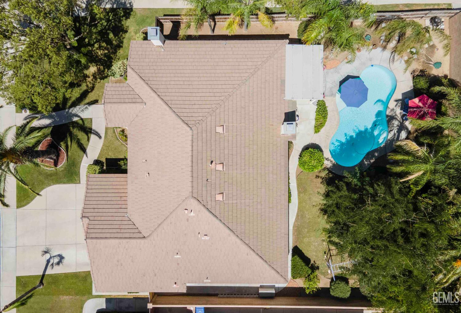 Undisclosed Address Bakersfield, CA 93312 - Photo 43 of 43 an aerial view of a house
