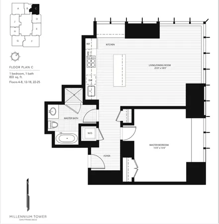 $725,000 | 301 Mission Street, Unit 7C, San Francisco, CA 94105