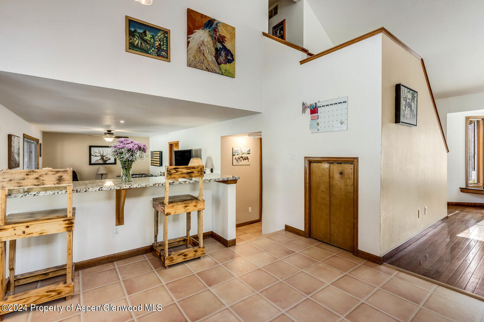 176 Rabbit Road Carbondale, CO 81623 - Photo 13 of 29 a view of a workspace with furniture and a kitchen