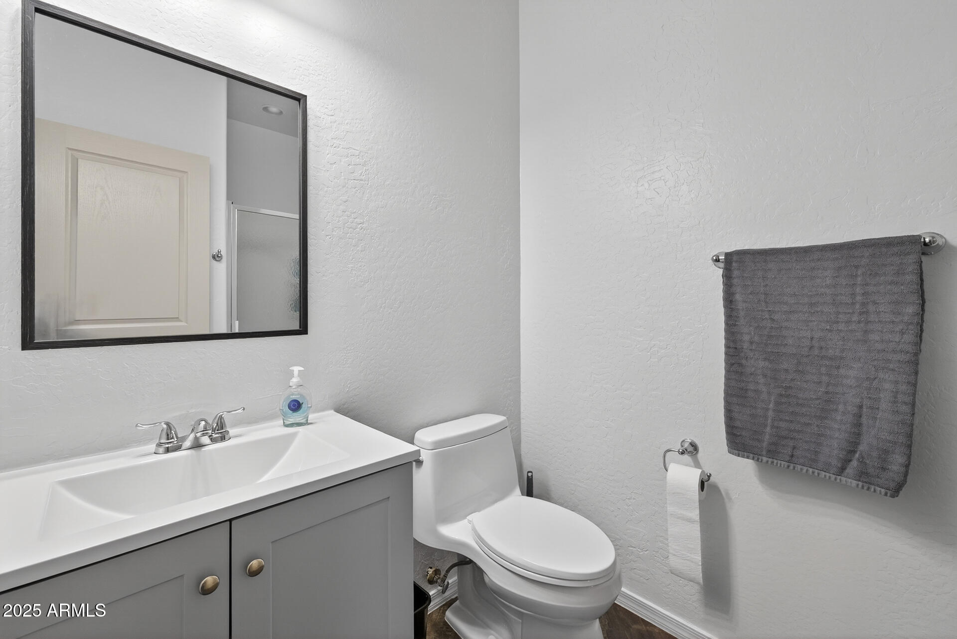 28305 North Desert Native Street San Tan Valley, AZ 85143 - Photo 38 of 81 a bathroom with a sink toilet and mirror