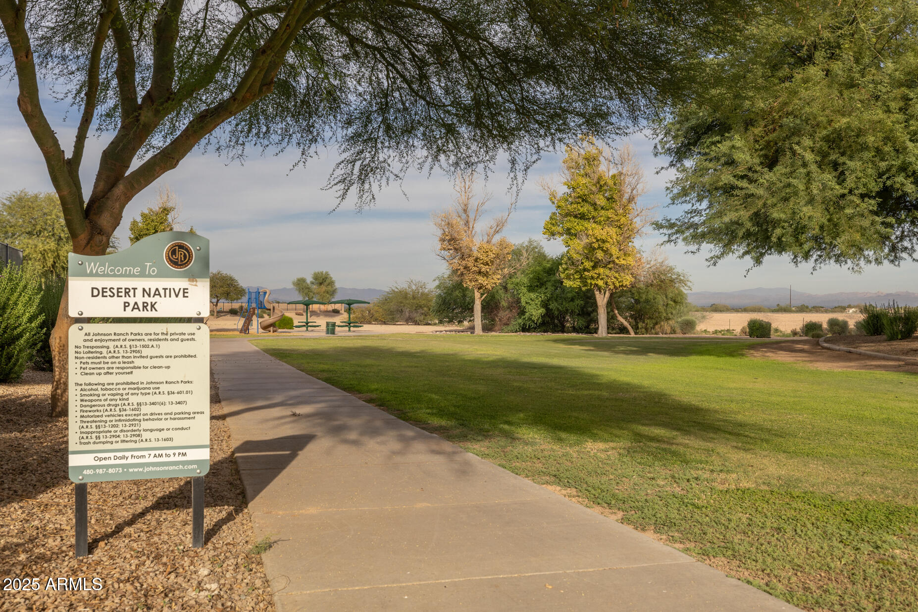 28305 North Desert Native Street San Tan Valley, AZ 85143 - Photo 54 of 81 a view of a park with welcome board