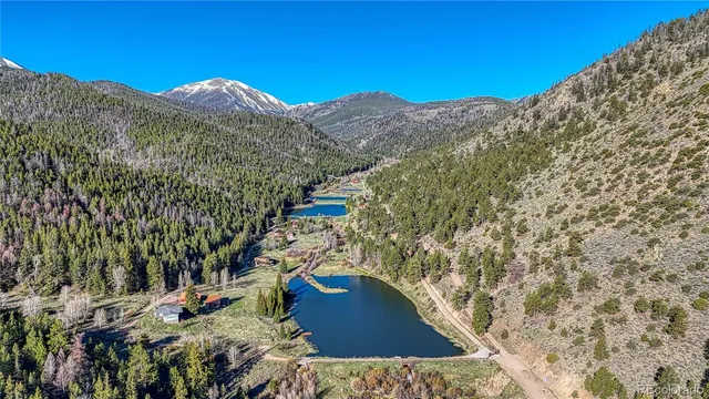 a view of an outdoor space with mountain view