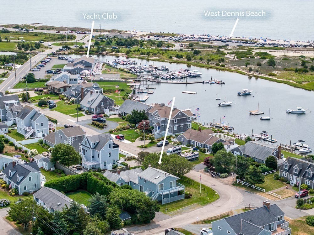 22 Beach View Road Dennis, MA 02670 - Photo 42 of 42 an aerial view of residential building and lake