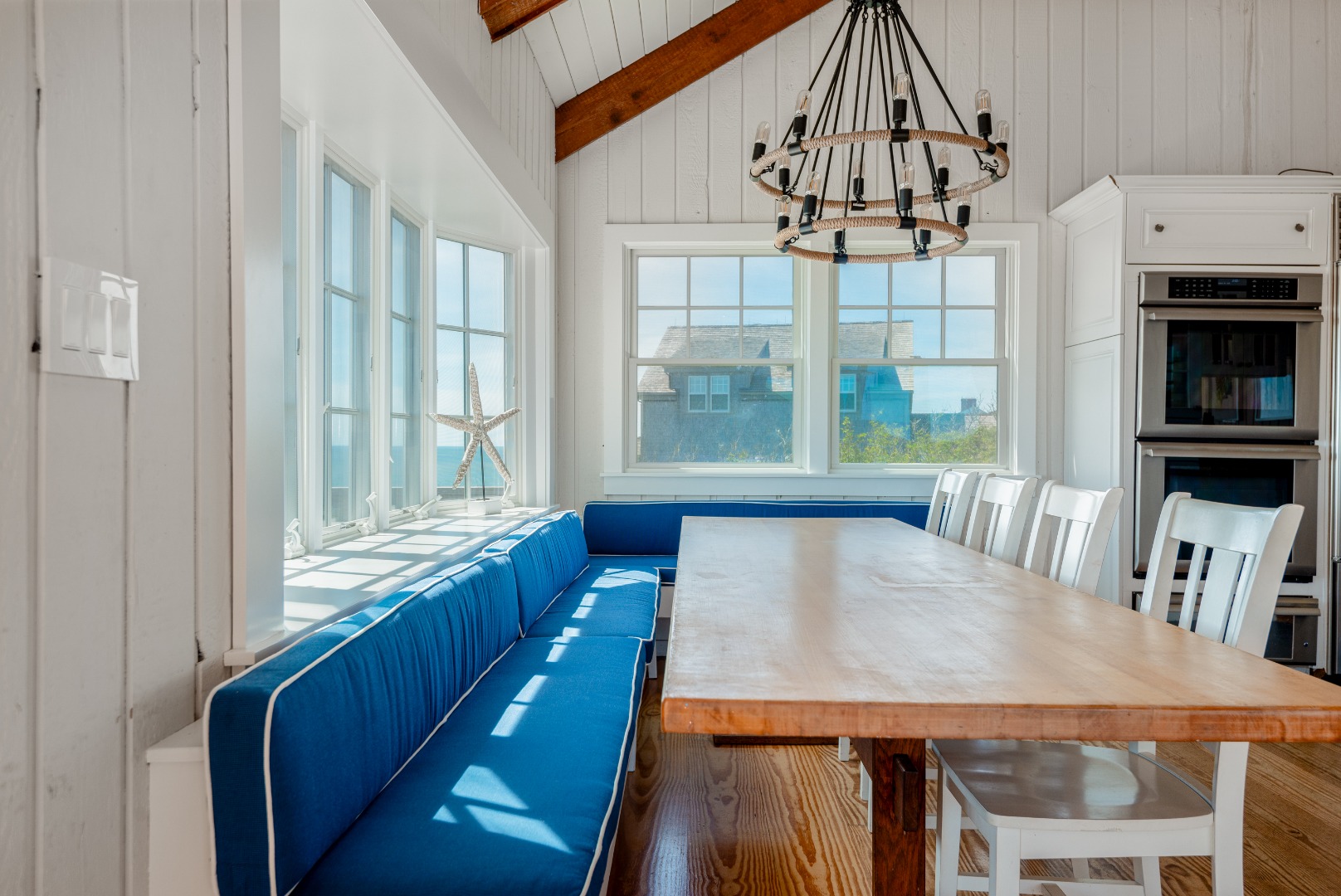 1 Reeds Way Nantucket, MA 02554 - Photo 30 of 51 a view of a dining room with furniture window and wooden floor