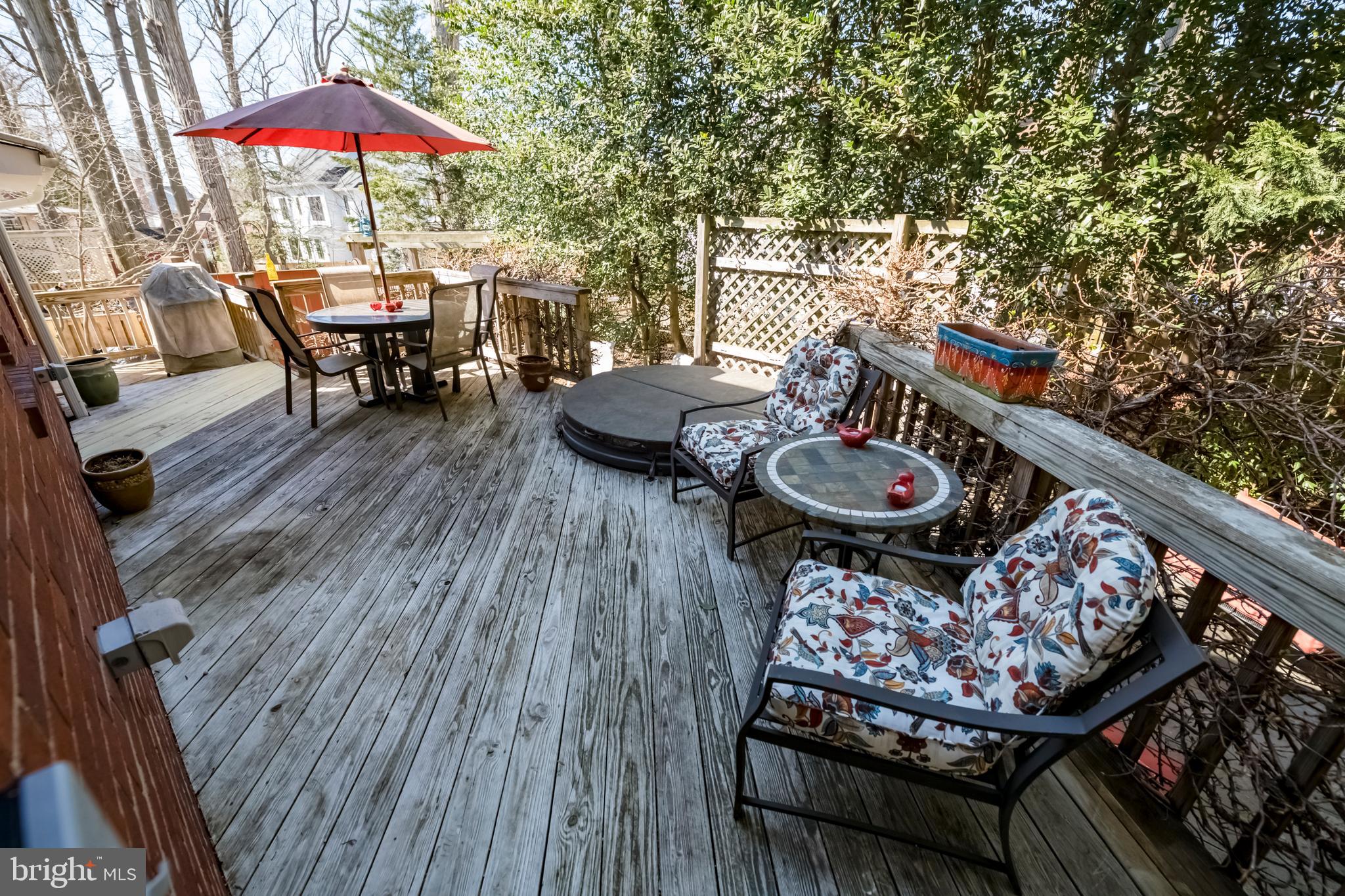 4545 South Chelsea Lane Bethesda, MD 20814 - Photo 26 of 32 Deck with hot tub