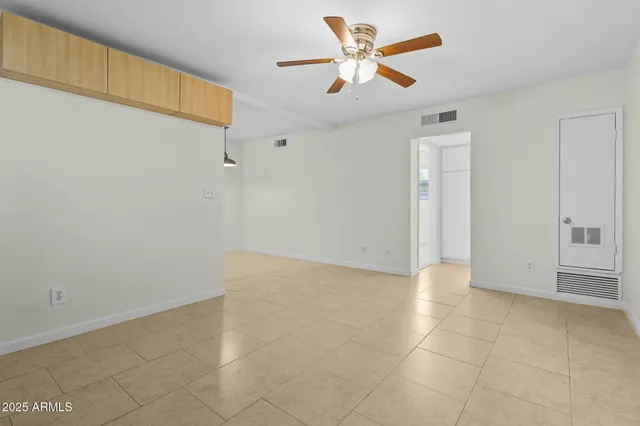 a view of an empty room