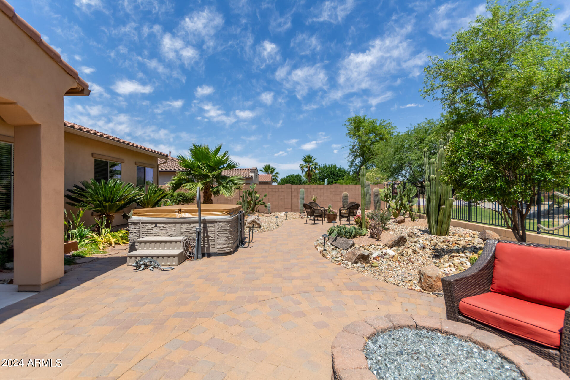 17858 West Verdin Road Goodyear, AZ 85338 - Photo 30 of 78 a view of a backyard with a patio