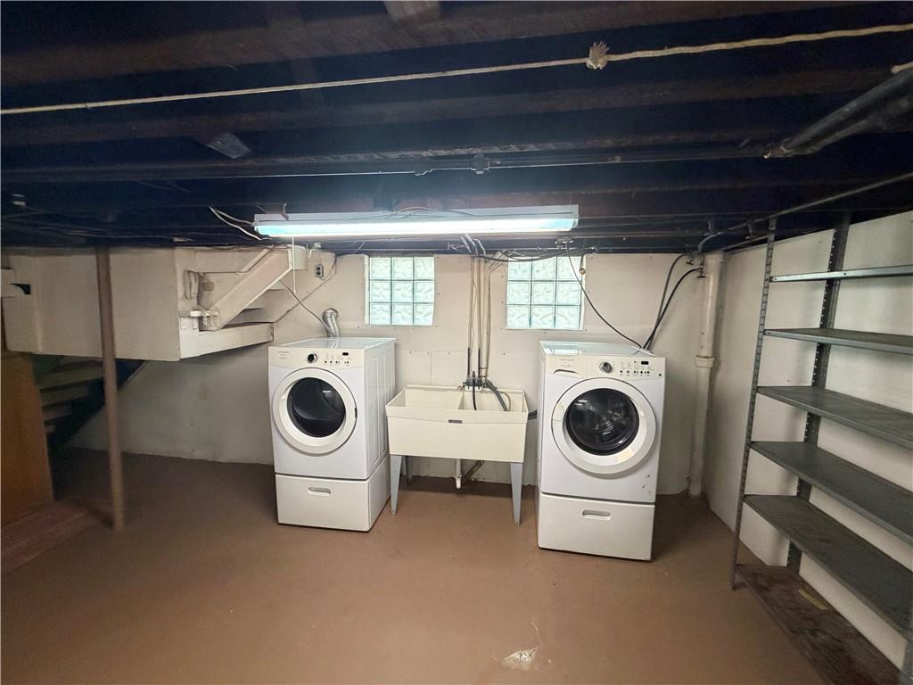 1041 4th Street Monongahela, PA 15063 - Photo 26 of 28 a utility room with dryer and washer