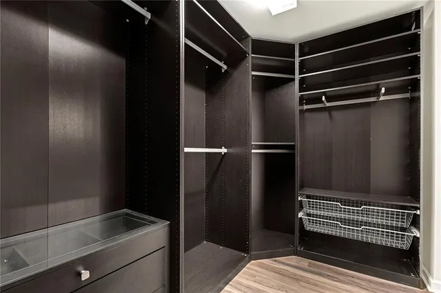 a view of walk in closet