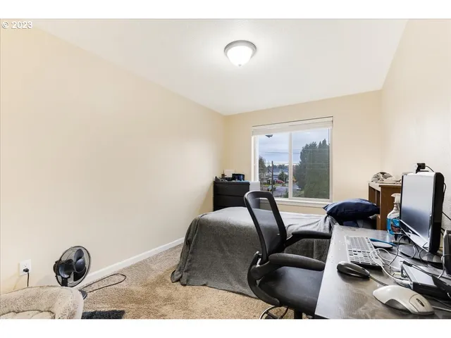 a view of workspace with a window