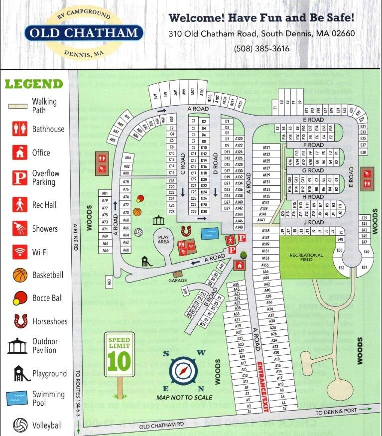 310 Old Chatham Road, Unit F6 South Dennis, MA 02660 - Photo 19 of 38 NEW MAP of the park showing woods for ar