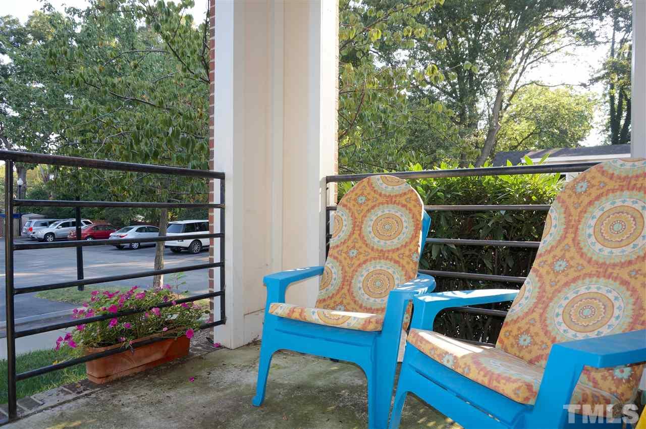 710 North Person Street, Unit 107 Raleigh, NC 27604 - Photo 14 of 21 a view of a bench in the balcony