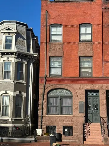 a front view of a building