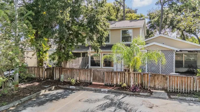 front view of a house with a small yard