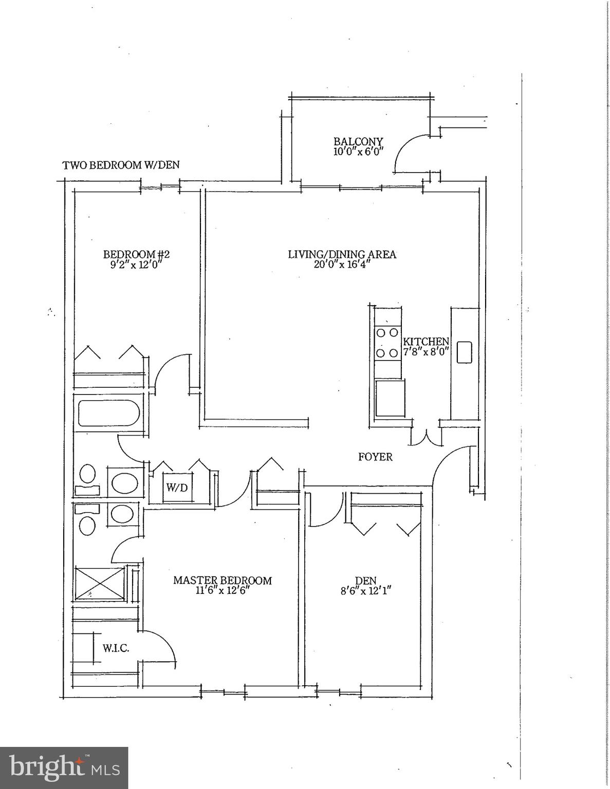 2247 Castle Rock Square, Unit 22C Reston, VA 20191 - Photo 2 of 2 Floor Plan