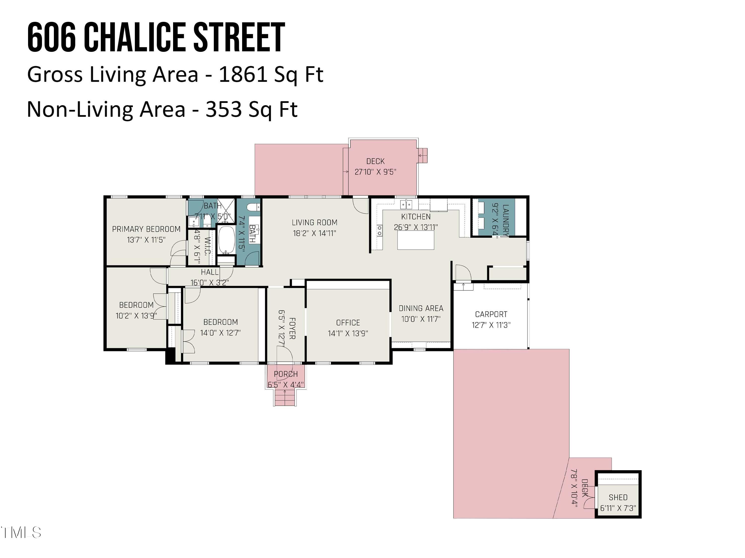 606 Chalice Street Durham, NC 27705 - Photo 41 of 41 a picture of floor plan