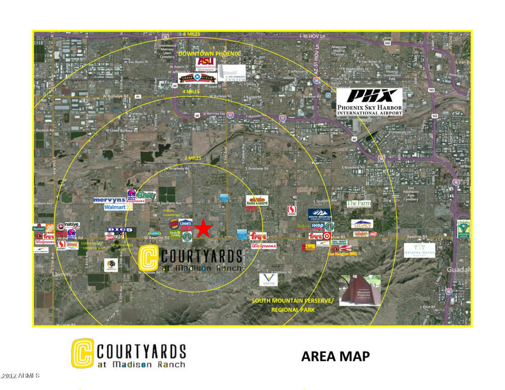 1739 West Minton Street Phoenix, AZ 85041 - Photo 19 of 19 Map of Courtyards at Madison Ranch
