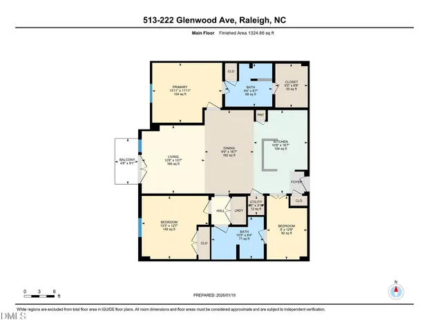 $2,550 | 222 Glenwood Avenue, Unit 513, Raleigh, NC 27603