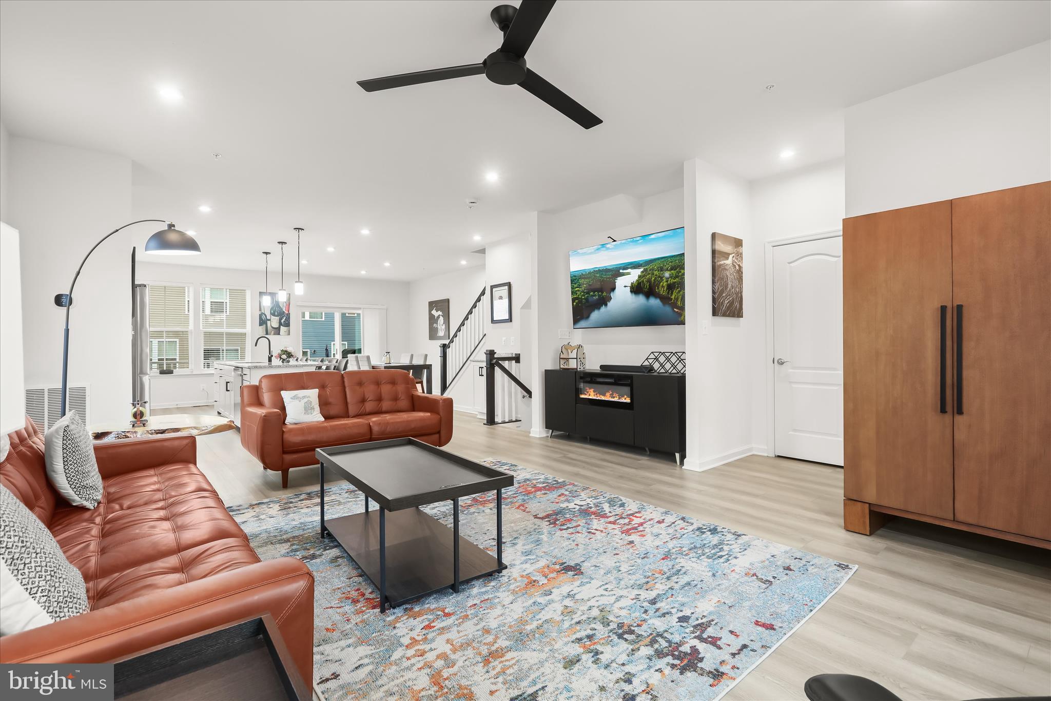 1624 Aster Lane Hanover, MD 21076 - Photo 14 of 47 Living Room Features LVP & Ceiling Fan