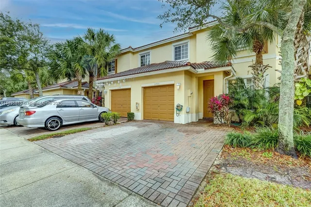 an outdoor space with lots of trees