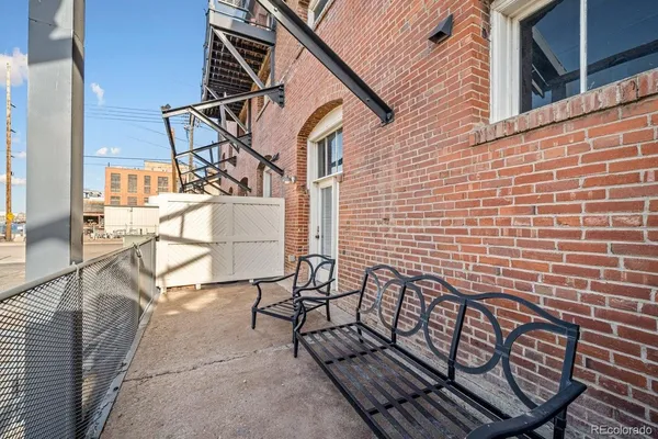 a view of outdoor space with seating area