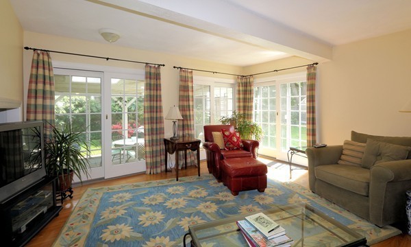 43 Boulder Brook Road Wellesley, MA 02481 - Photo 9 of 23 a living room with furniture and a floor to ceiling window