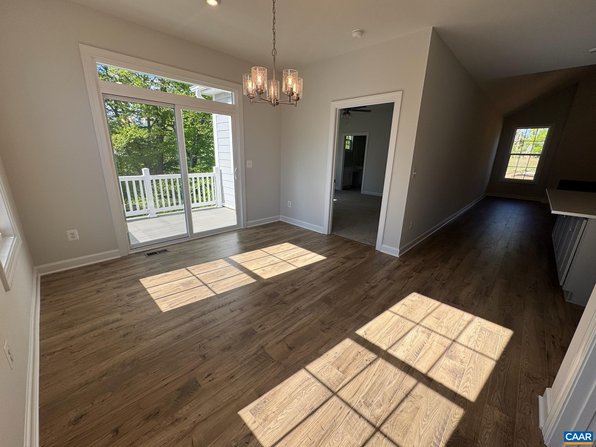 3441 Odom Court Charlottesville, VA 22901 - Photo 13 of 29 a view of wooden floor and windows in an empty room