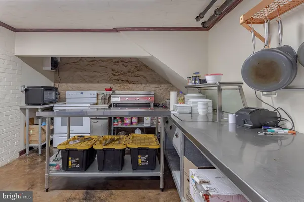 a view of a building with a street