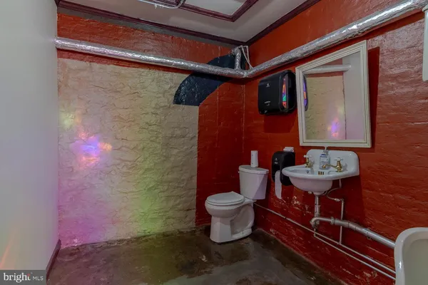 a room with furniture and a table