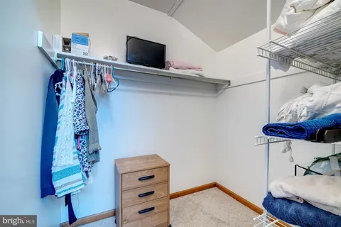 a view of wooden house with a yard and large tree