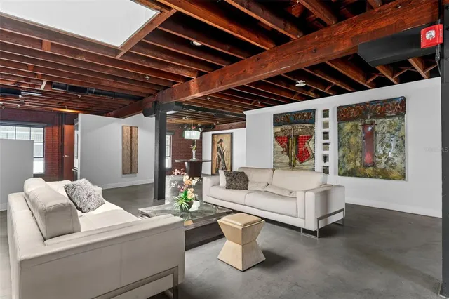 a view of staircase with a projector