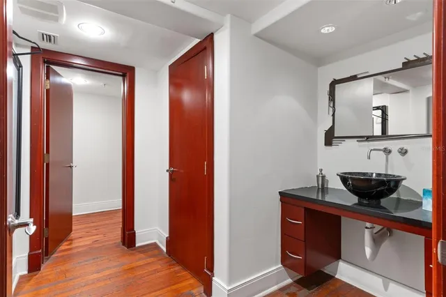 a view of an empty room