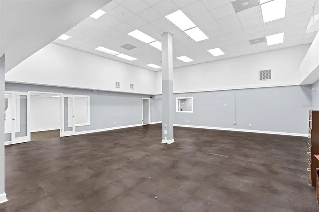 a car parked in front of a building