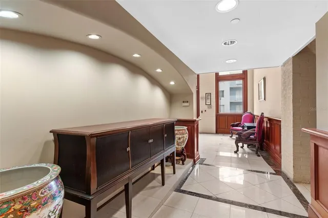 a city view with tall buildings