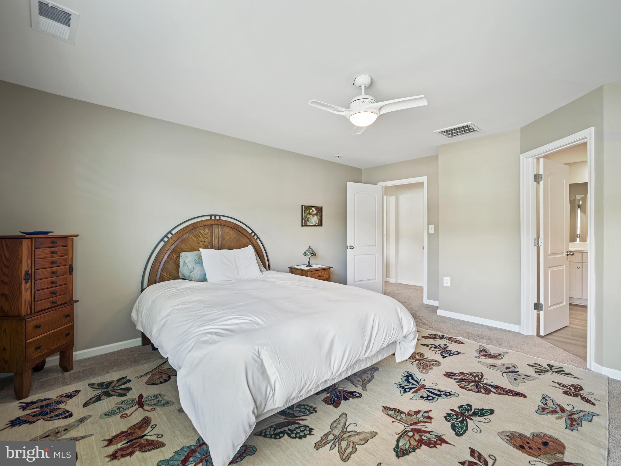 104 Rappahannock Run Falling Waters, WV 25419 - Photo 30 of 41 a bedroom with a bed and a mirror on dresser