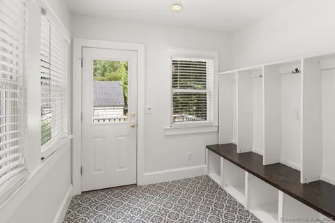 a view of a bedroom with window